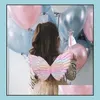 Other Event Party Supplies Favor Kids Wings Glitter Star Magic Wands Fancy Dress Cosplay Fairy Gradient Color Butterfly Wing Tasse Dh63L