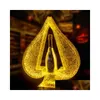 Altri prodotti da bar Led luminoso Armand De Brignac Presentatore bottiglia Glowing Ace Of Spade Glorifier Display Vip Service Vassoio Portabottiglie F Dhcsz