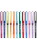 Gel Pens 12 Colors Precise Stick Liquid Ink Roller ball Pens Extra Fine Point 0.5mm Super Smooth Quick Drying Skip-free Writing 231117