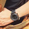 Wristwatches NAVIFORCE Mens Sports Watches Men Quartz LED Digital Clock Top Brand Luxury Male Fashion Leather Waterproof Military Wrist Watch 231118