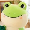 Poupées en peluche 1 lotus grenouille, jouet mignon, petite poupée aux puces, oreiller, cadeau d'anniversaire, vente en gros, petits jouets 231117