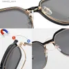 Okulary przeciwsłoneczne trend projekt marki mężczyzn Mężczyzny magnetyczne okulary przeciwsłoneczne spolaryzowany klip na okularach okrągłe optyczne UV Ochrona okularów okularowych Q231120