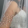 Bridal Veils B52 Pearls Wedding With Comb Handmade Beaded Accessories 3M Cathedral Veil Luxury Elegant