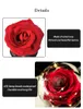 Fleurs décoratives Gift de jour de la Saint-Valentin LED Rose éternelle avec lumières de cordes en galaxie enchantée en dôme pour décoration de mariage à la maison