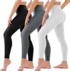 Acture Paquete de 3 leggings de cintura alta para mujer, pantalones de yoga suaves con control de barriga
