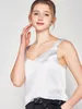 Camisoles Tanks Suyadream Women Silk Camisole 100%Pure Silk Simple Chic Camis Spring Summer T Shirts Black White 230418