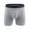 Underbyxor 2st/Lotcotton Men's trosor underkläder Boxershortslong Ben Comfort European och American Sports Plus5xl