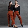 Stage Wear Latin Dance Pants for Men Professional Modern Standard Trousers Rumba Tango Samba Salsa Cha Practice Dwy4723