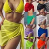 Women's Swimwear Beach Bikini Wrap Skri for Women Chiffon Coverups Copertura per la sciarpa kaftan Surong Swimsuit