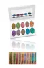 Palette de fards à paupières caméléon à pigments élevés, 10 couleurs, étiquette personnalisée, imperméable, diamant, fard à paupières, Eye4888255