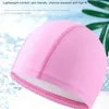 Simkåpor Free Size Waterproof Pu Swimming Cap Long Hair Protect Ears Swing Pool Hat Cover Ultratin Sport för vuxna Badkåpor P230418