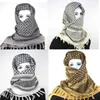 Mode ansiktsmasker nacke gaiter militär arab keffiyeh shemagh scarf bomull vinter sjal varmare täcke huvud windproof taktiska camping män kvinnor 231117