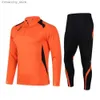 Collectable Custom Men Children Autumn Winter Football Jersey Training Tracksuit 2023 New in 2 Piece Long Seve Jacket Pants Soccer Uniform Q231118