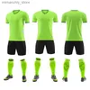 Collectible Football Soccer Set Boys Short Seve Set Training Suit Jerseys Hight Quality Football Kid vuxen Survetent Anpassad Q231117