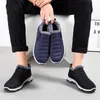 Laarzen Winter Mannen Enkel Pluche Bont Warm Paar LowTop Sneeuw Antislip SlipOn Casual Sneakers Effen Kleur Fleece Schoenen 231117