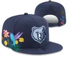 Memphis''Grizzlies''Ball Caps Casquette 2023-24 unissex moda algodão boné de beisebol snapback chapéu homens mulheres chapéu de sol bordado primavera verão boné atacado a4