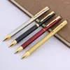 Luxe 801 roestvrijstalen pijlschrijven schrijven Ballpoint Student Gold Ball Point Stationery Office School Supplies