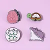 Broches Hersenen Orgel Wiskundige Heerser Emaille Pins Cartoon Schildpad Kleding Rugzak Revers Pin Pak Kraag Broche Metalen Badges