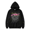 Erkek Hoodie Hoodie Hoodie Spder P NK Yaratıcı Spder Universal Hoodie Dijital Baskı Kazak TKC9