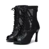 Tanzschuhe DKZSYIM Frau Sexy Stilettos Latein Tanzschuhe Tango Mesh Stiefel Damen Party Tanz Booties Damen Tanzschuhe Salsa Ballsaal 230418