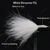 10 pièces saumon truite bar arc-en-ciel méné mouche pêche mouches leurre glace doublage Streamer mouche Bucktail mouches artificielle Ba pêche leurres de pêche