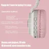 Cell Phone Earphones Cute Cat Ear Headset LED Wireless Bluetooth Compatible Headphones with Mic Glowing for Children Gifts daughters girls 231117