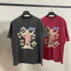 Heren T-shirts Saint Michael 23Ss Mannen Vrouwen T-shirt Gewassen Distress Vintage Hip Hop Casual Oversized Korte Mouw
