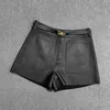 Women's Shorts MEWE Real Sheepskin Leather Shorts Women Casual Genuine Leather Shorts 230418