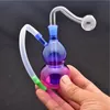 Tuyaux d'eau de bong de brûleur à mazout en verre le moins cher avec tube de silicone de tuyau de brûleur à mazout en verre Pyrex épais de 10 mm pour fumer prix d'usine