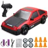 Auto elettrica/RC Sport Drift Car RC Auto da corsa Drift Ad alta velocità 20 km/h 2,4 GHz 4WD AE86 Veicolo giocattolo per bambini Regali di Natale 231118