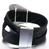 Schwarzes Lederarmband für Frauen Mode 2023 Magnetische Schnalle Herz Charme Wide Wrap Armbänder weibliche Schmuck Mode Schmuck Schmuck Leder Wickel Armband