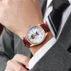 Armbandsur horloges mannen mode mens sport eenmanszaak kvarts horloge luxe zwart lederen armband casual lichtgevende klo
