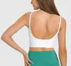 Stor Uback Sports Vest Tank Tops Breast Pad Women039s Underwear Sexig Back Elastic Fitness Yoga Suit Workout Gym CLO9900518