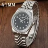 u1 Herr automatiska Mekaniska Klockor montre de luxe hel rostfritt stål Safirglas 5 ATM vattentät super självlysande Diamantklocka herr Armbandsur