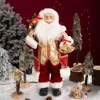 Christmas Decorations Merry Christmas Santa Claus Doll Decoration Desktop Decorative Standing Santa Claus Figure Portable Santa Doll Figurine Ornament 231117