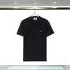 Projektant Triangle Etykieta męska T-shirt Summer Nowy okrągły szyję Solidny kolor swobodny moda męska top