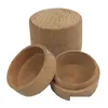 Jewelry Boxes Beech Round Ring Box Earring Necklace Packaging Storage Portable Drop Delivery Display Dhgarden Dhnty