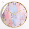 Wall Clocks Art Clock Living Room Home Fashion Creative Mute Light Luxury Modern Minimalist Decoration Table Hanging On The