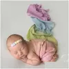 Christening Dresses Newborn Pography Clothing Rainbow Wrap Po Studio Baby Props Moon Fl Cotton Yarn Growth Souvenirs Drop Delivery Kid Dhokw