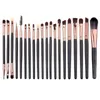 Pinceaux de maquillage 20 pièces ensemble de pinceaux ombre à paupières fond de teint outils de beauté Super doux fibres artificielles complet l231113