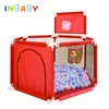 Baby Rail Imbaby Baby Playpen Balls Basen Playpen for Children Basketball Activing Fence Fence Bezpieczeństwo Piłka Pit Baby Playground 230417