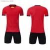 Collectable Adult Football Jerseys Soccer Game Training For Students Quick Drying Breathab Shorts Short Seve Set Kids Sportswear Custom Q231118