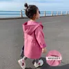 Coat New For Girls Autumn Clothes New Korean Version Children's Jacket Baby Style Foreign Coat Skirt 2 4 6 8t 2021