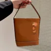 Bolso de cubo Crossbody Bolsos de lona Diseñador de lujo Marca Moda Bolsos de hombro Bolsos de alta calidad Mujeres Carta Monedero Bolso de teléfono Monedero Metálico