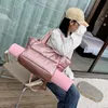 Evening Bags Women Gym Sports Bag Waterproof Swimming Yoga Mat Pink Weekend Travel Duffle Bags for Women Sport Fitness Shoulder Handbag 231117