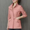 Women's Jackets HIFASHION Women Double Layer Windbreaker Autumn Casual Slim Coat Fashion Plus Size 4Xl StandUp Collar Ladies Jacket 230418