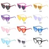 Lunettes de soleil 2023 en forme de coeur pour femmes hommes mode amour lunettes de soleil nuances été plage UV400 lunettes