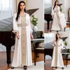 Abbigliamento etnico Marocchino Abaya Musulmano Donne Maxi Abito Caftano Islam Party Jilbab Caftano Ramadan Sexy