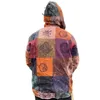 Herrjackor 2023 Autumn and Winter European American Fashion Hooded Printed Jacket Men's Casual Slim Long-Sleeved Trend