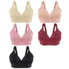 Bra Wysokiej jakości Dublowanie D Plus Size dla kobiet Push Up Bra Stripe Wzory Breeless Bralete Braleta Bra Bielizna bielizny P230417